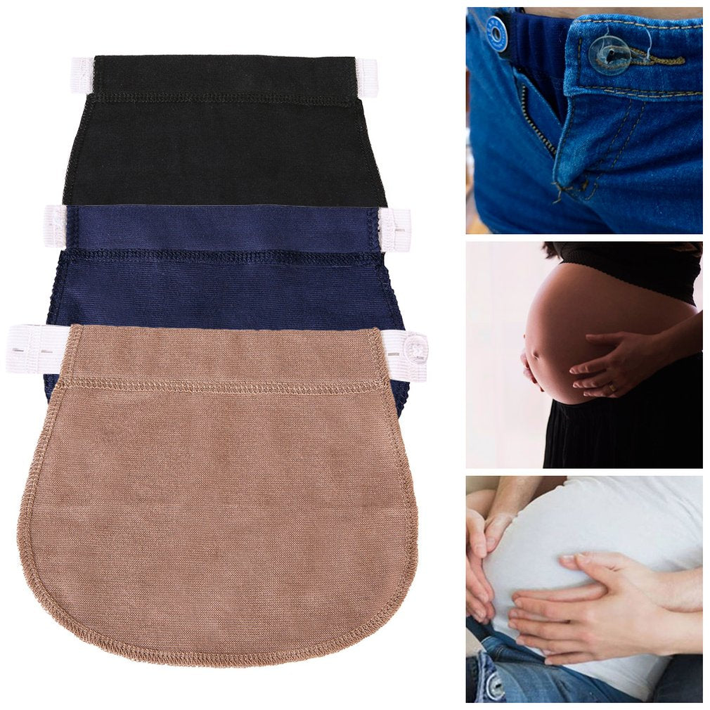 Maternity Pregnancy Waistband Belt Adjustable Elastic Waist Extender Clothing Pants For Pregnant