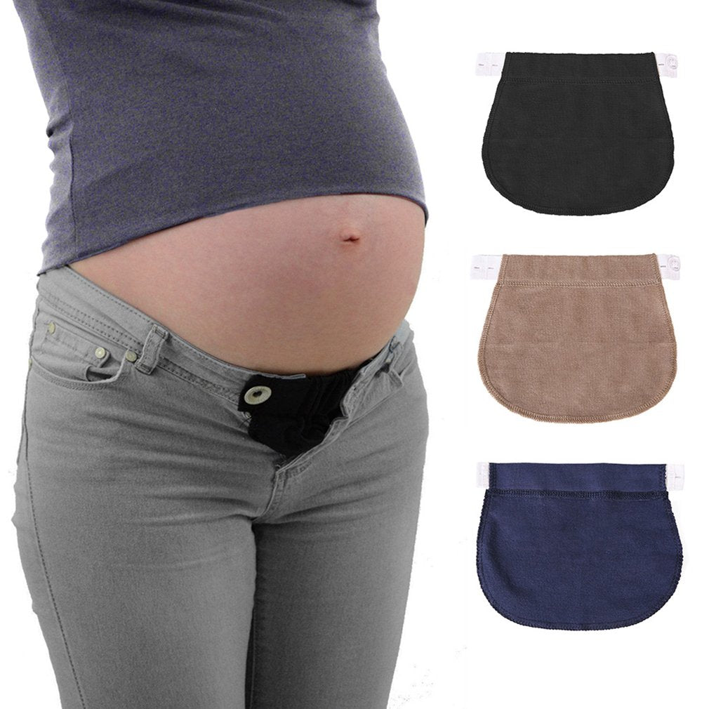 Maternity Pregnancy Waistband Belt Adjustable Elastic Waist Extender Clothing Pants For Pregnant