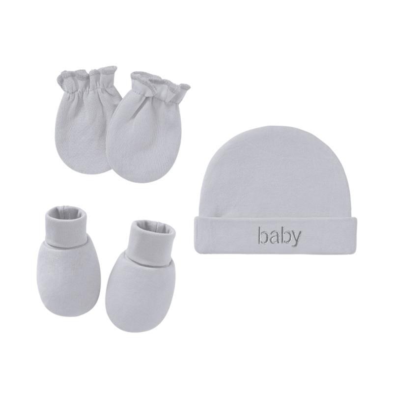 Soft Neonatal Fetal Cap Newborn Hat Anti Scratch Gloves Mittens Hat Foot Cover Set Baby Shower Gift Hand And Foot Cover Baby Cap