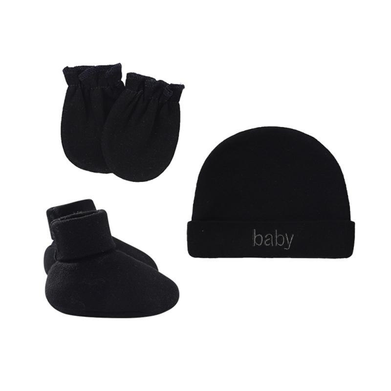 Soft Neonatal Fetal Cap Newborn Hat Anti Scratch Gloves Mittens Hat Foot Cover Set Baby Shower Gift Hand And Foot Cover Baby Cap