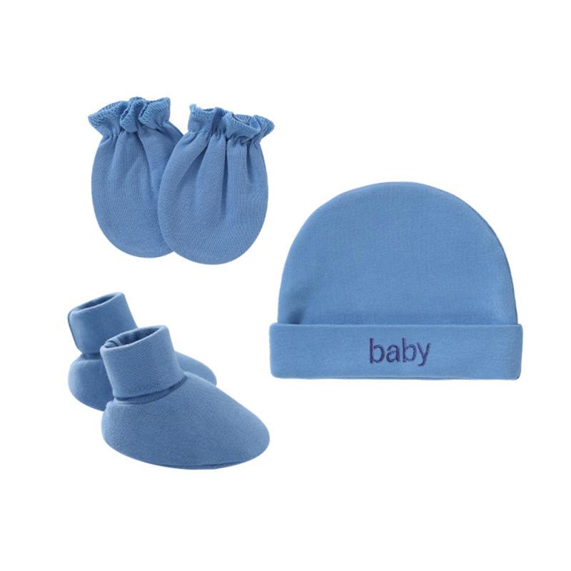 Soft Neonatal Fetal Cap Newborn Hat Anti Scratch Gloves Mittens Hat Foot Cover Set Baby Shower Gift Hand And Foot Cover Baby Cap