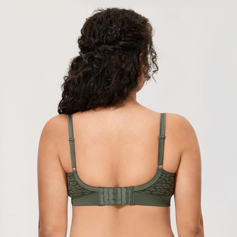 Gratlin Wirefree Nursing Sleep Bra Breastfeeding Maternity Leopard Green Removable Pad Women's Lingerie Lactation Pregency S-XL