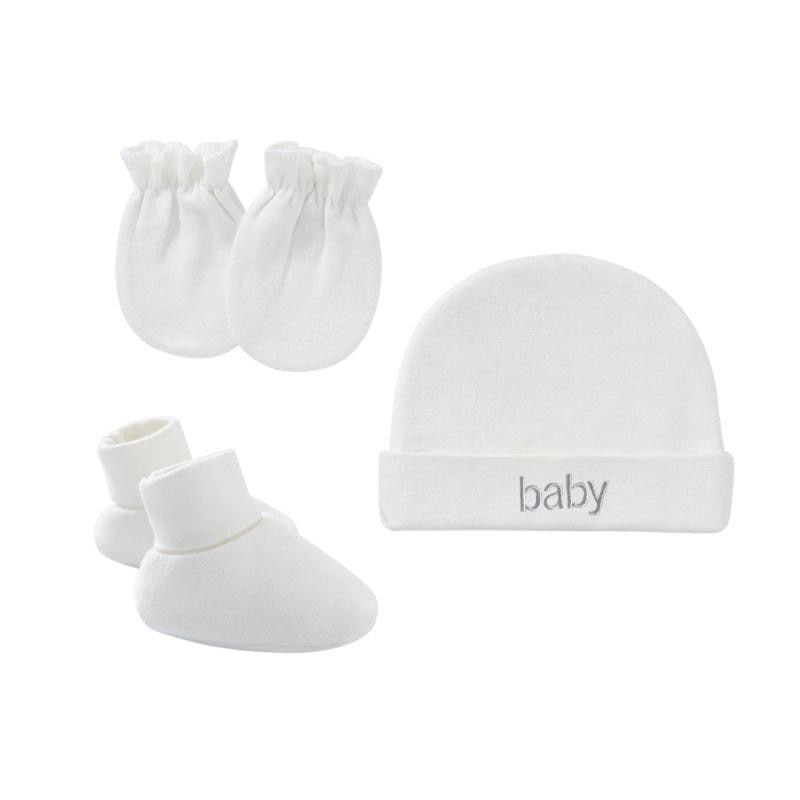 Soft Neonatal Fetal Cap Newborn Hat Anti Scratch Gloves Mittens Hat Foot Cover Set Baby Shower Gift Hand And Foot Cover Baby Cap