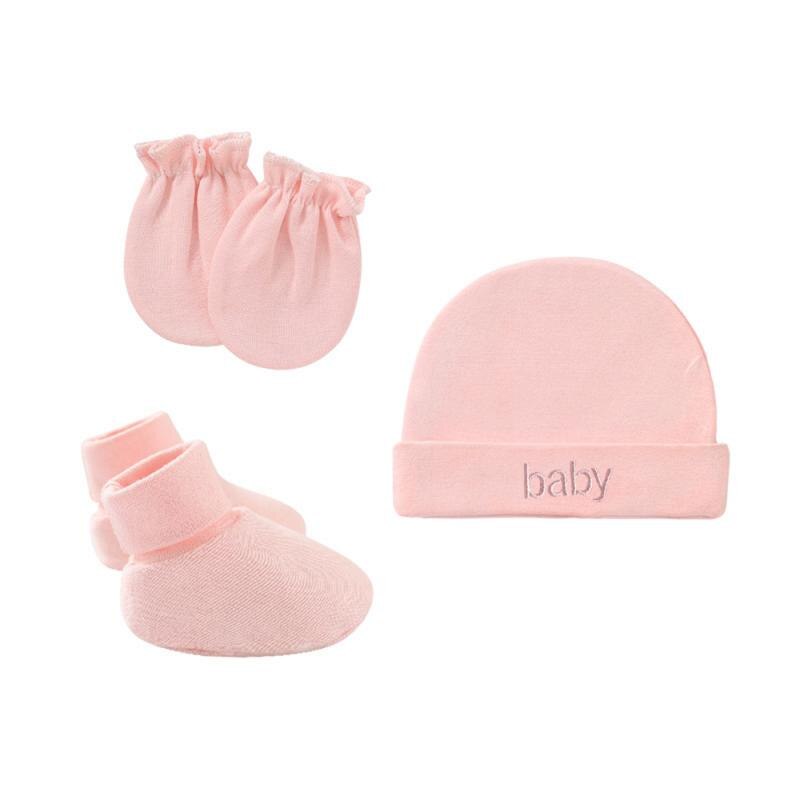 Soft Neonatal Fetal Cap Newborn Hat Anti Scratch Gloves Mittens Hat Foot Cover Set Baby Shower Gift Hand And Foot Cover Baby Cap