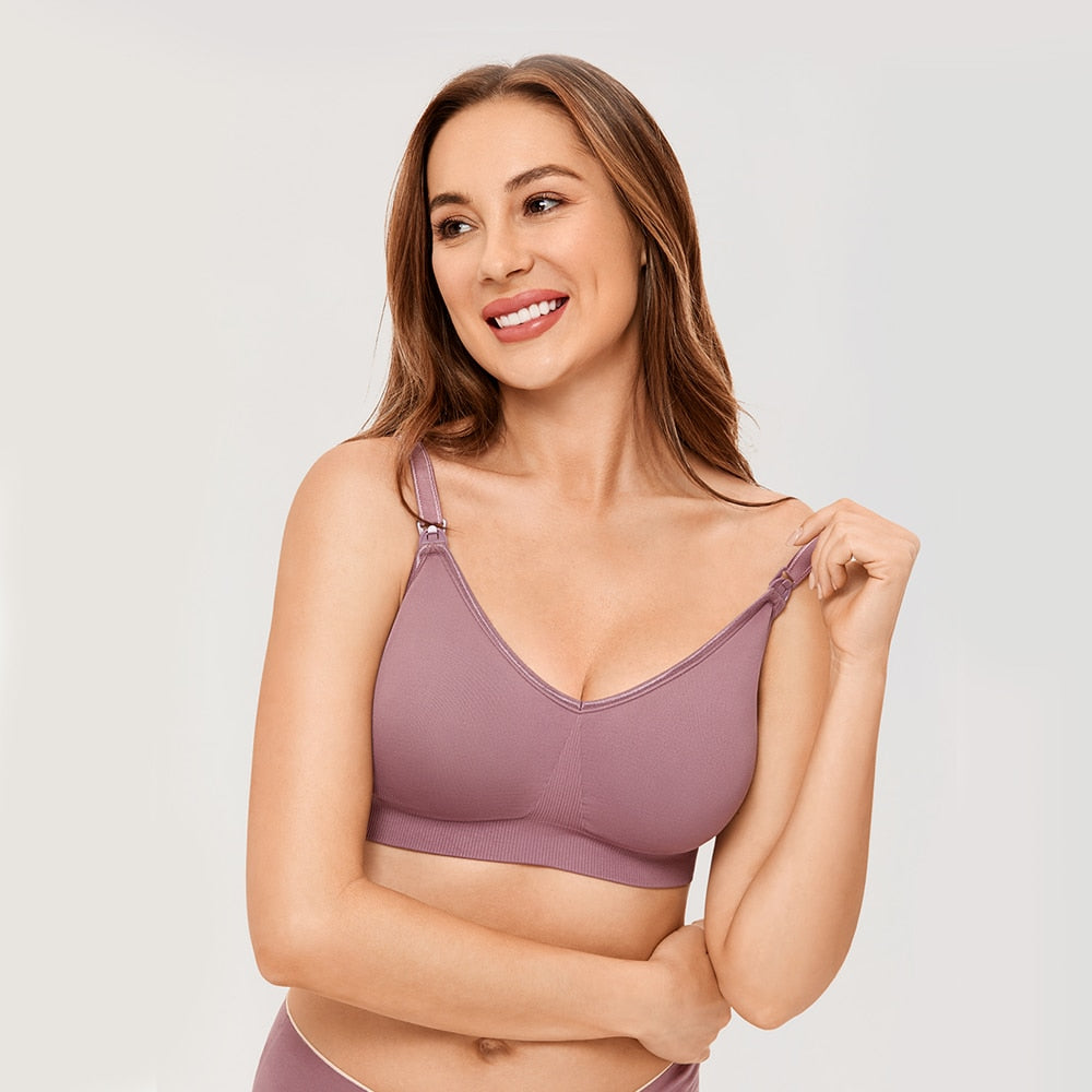 Gratlin Wirefree Nursing Sleep Bra Breastfeeding Maternity Leopard Green Removable Pad Women's Lingerie Lactation Pregency S-XL