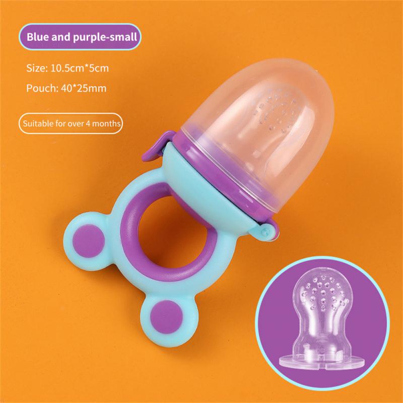 Baby Chewer Baby Feeding Spoon Pacifier Bag Baby Fruit Pacifier Food-grade Juicer Pacifier Cup Baby Fruit And Vegetable Le Safe