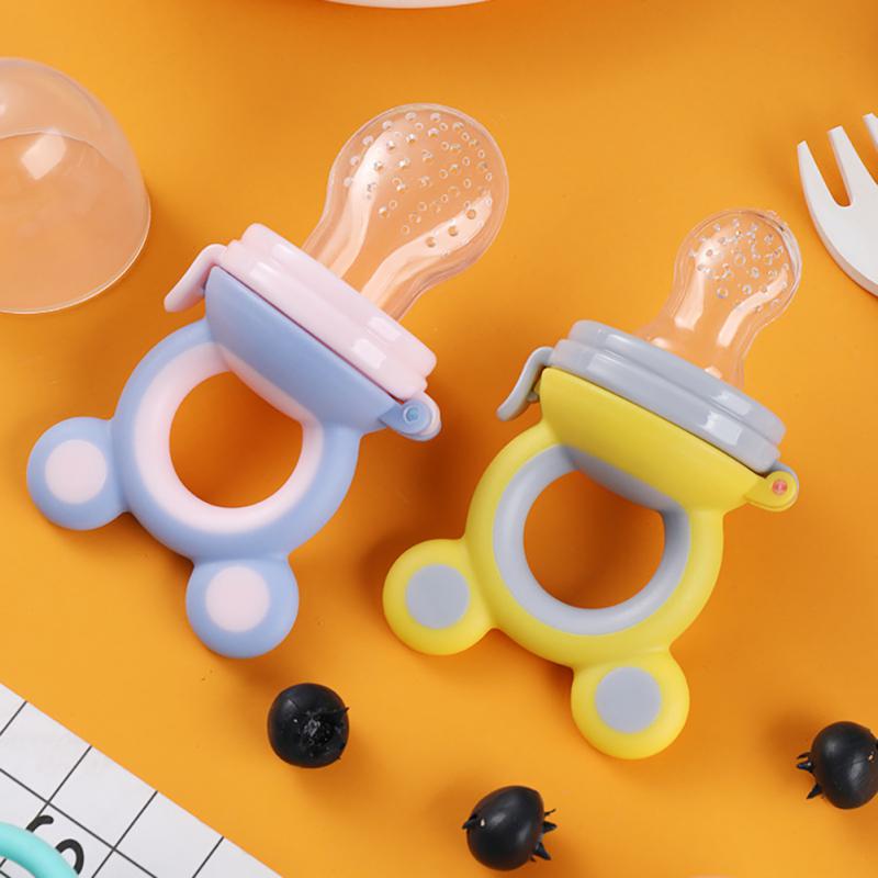 Baby Chewer Baby Feeding Spoon Pacifier Bag Baby Fruit Pacifier Food-grade Juicer Pacifier Cup Baby Fruit And Vegetable Le Safe