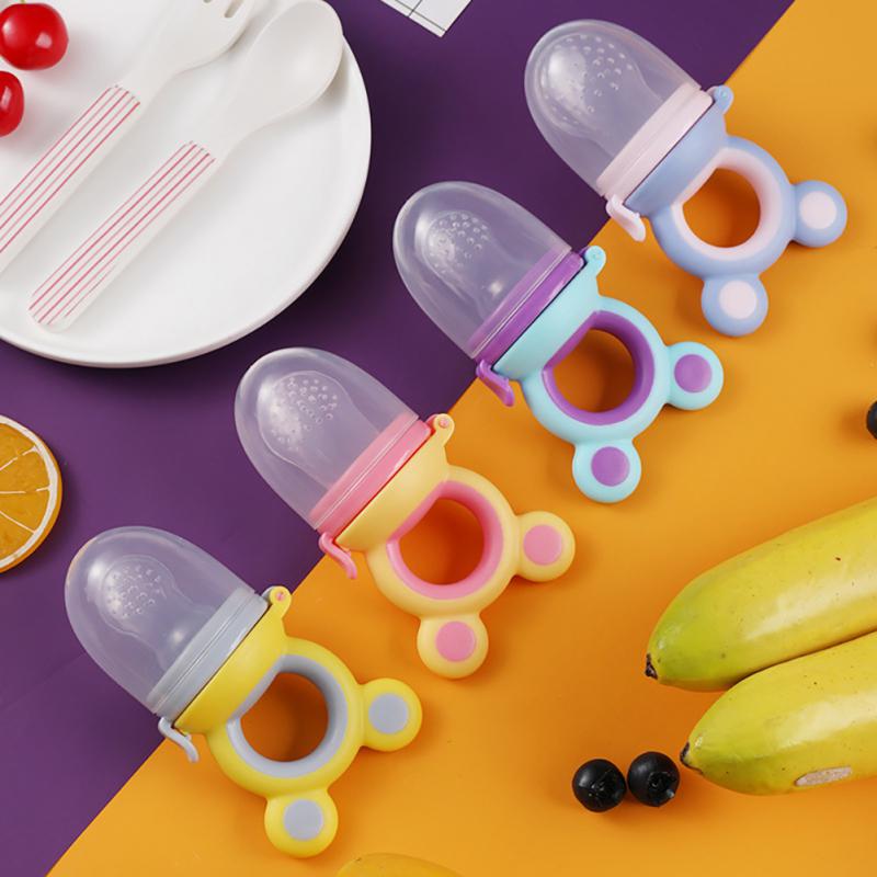 Baby Chewer Baby Feeding Spoon Pacifier Bag Baby Fruit Pacifier Food-grade Juicer Pacifier Cup Baby Fruit And Vegetable Le Safe