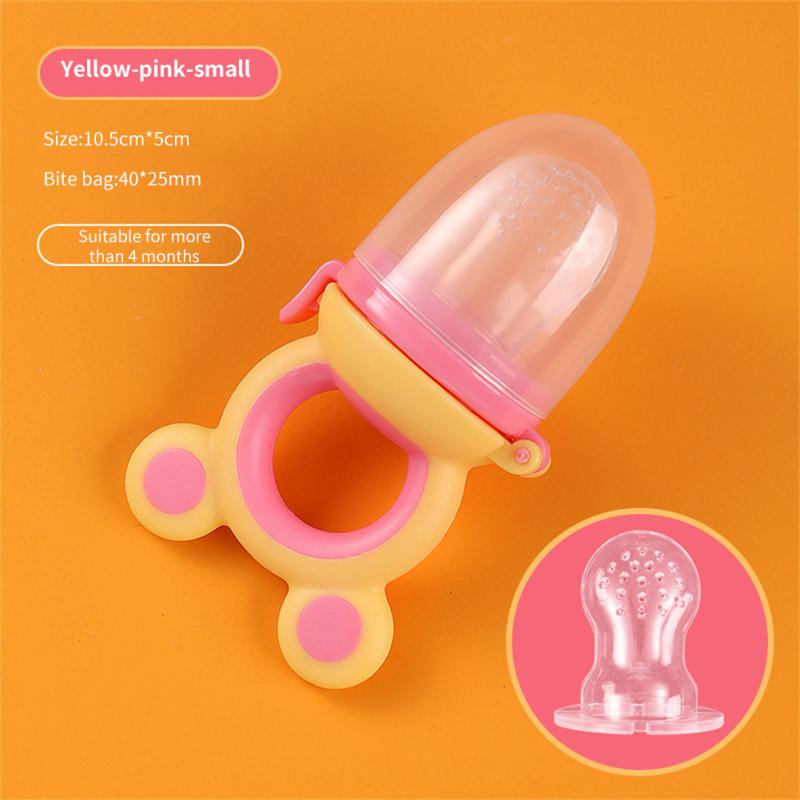 Baby Chewer Baby Feeding Spoon Pacifier Bag Baby Fruit Pacifier Food-grade Juicer Pacifier Cup Baby Fruit And Vegetable Le Safe