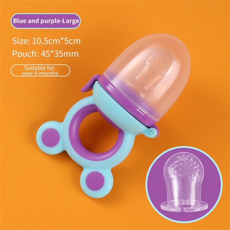 Baby Chewer Baby Feeding Spoon Pacifier Bag Baby Fruit Pacifier Food-grade Juicer Pacifier Cup Baby Fruit And Vegetable Le Safe