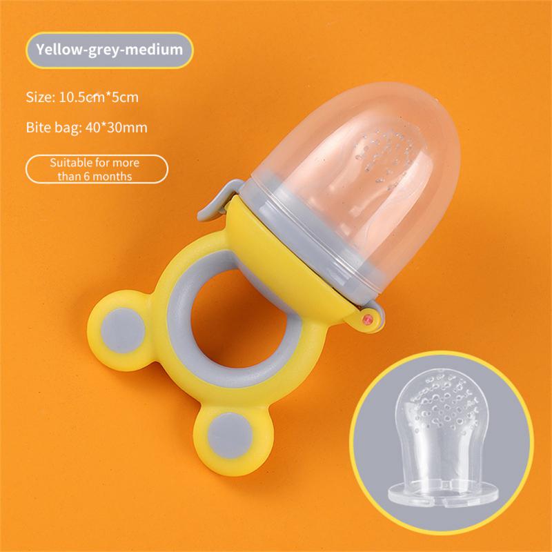 Baby Chewer Baby Feeding Spoon Pacifier Bag Baby Fruit Pacifier Food-grade Juicer Pacifier Cup Baby Fruit And Vegetable Le Safe