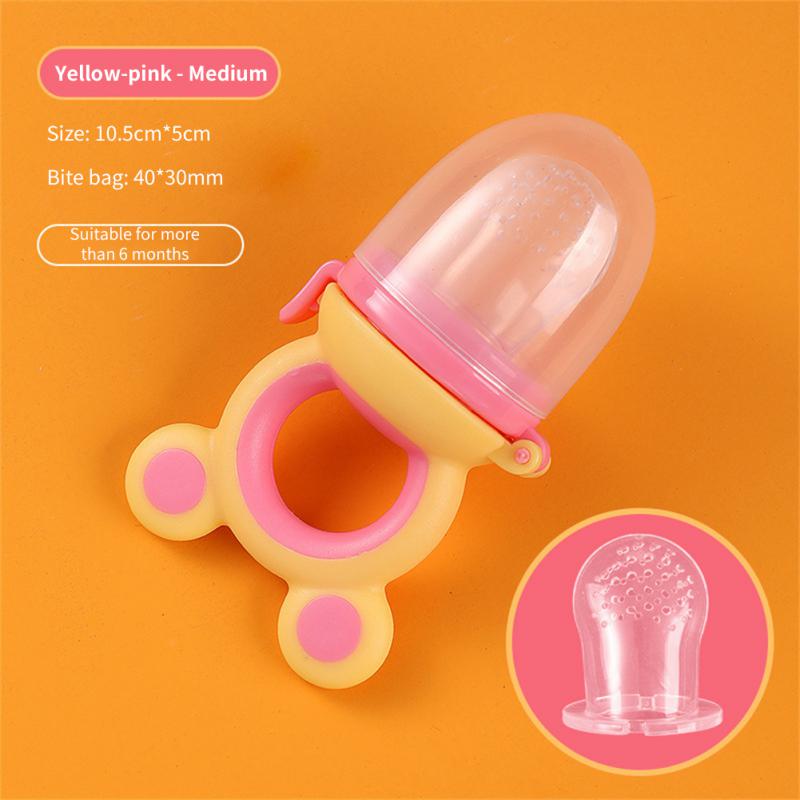 Baby Chewer Baby Feeding Spoon Pacifier Bag Baby Fruit Pacifier Food-grade Juicer Pacifier Cup Baby Fruit And Vegetable Le Safe