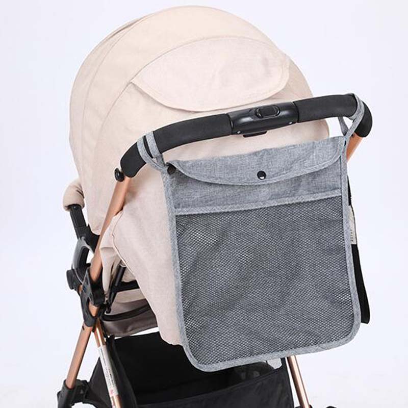 ZK50 Baby Stroller Bag Hanging Net Big Bags Portable Baby Umbrella Storage Bag Pocket Cup Holder Organizer Universal Accessory