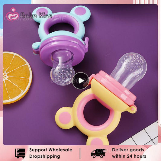 Baby Chewer Baby Feeding Spoon Pacifier Bag Baby Fruit Pacifier Food-grade Juicer Pacifier Cup Baby Fruit And Vegetable Le Safe