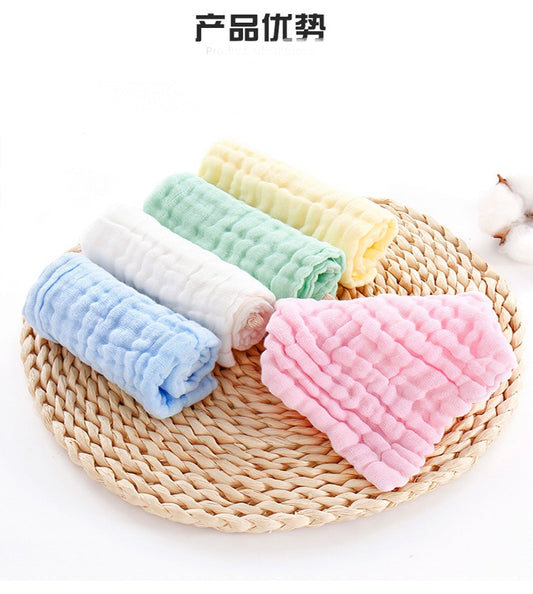 ZK45 5Pcs Baby Towel Baby Bath Towel for Newborn Soft Baby Face Towel Muslin Cotton Hand Towel for Kids Free Shipping Baby Towel